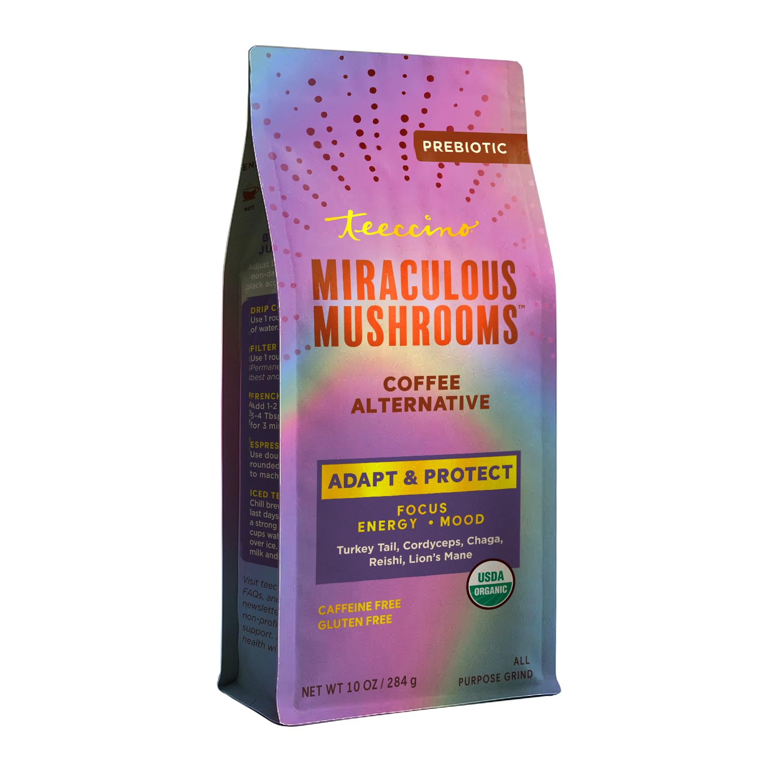TOGINON 米卆 Amazon.com : Teeccino Miraculous Mushrooms Adapt & Protect Coffee